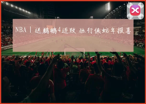 NBA｜送鹈鹕4连败 独行侠蛇年报喜
