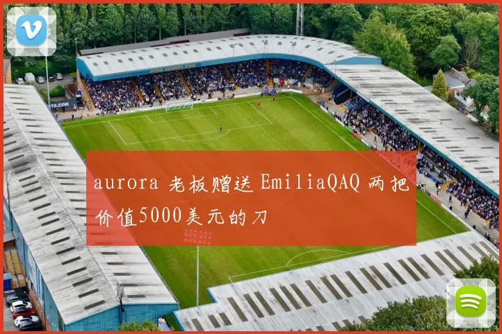 aurora 老板赠送 EmiliaQAQ 两把价值5000美元的刀