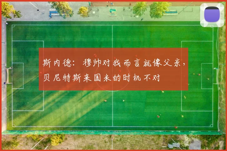 斯内德：穆帅对我而言就像父亲，贝尼特斯来国米的时机不对